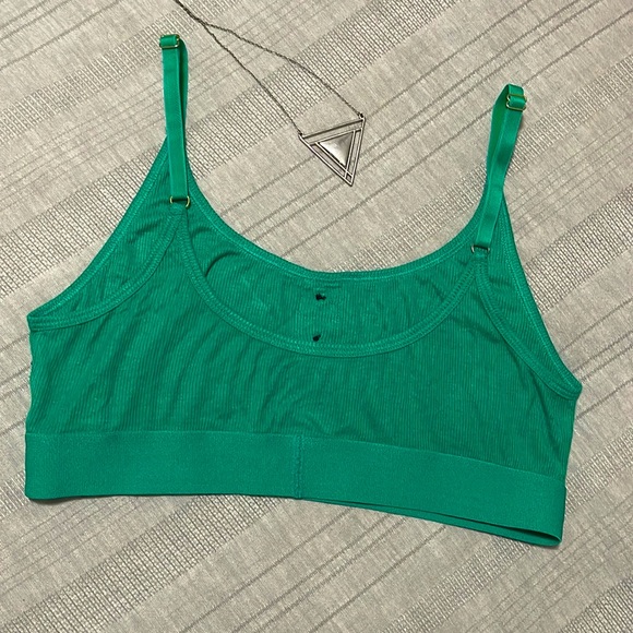 BOOTAY BAG | Women’s Emerald Green Lounging Bralette Size Medium - Picture 3 of 5